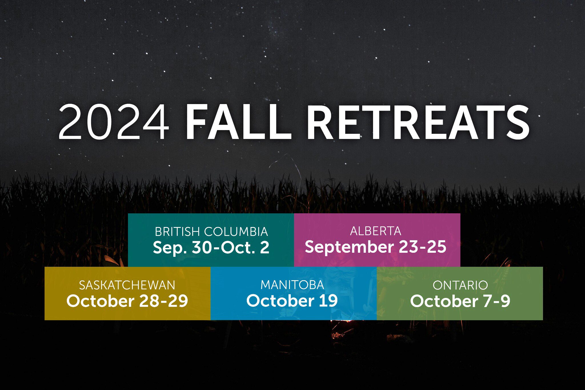 Pastors and Spouses Retreats fall 2023
